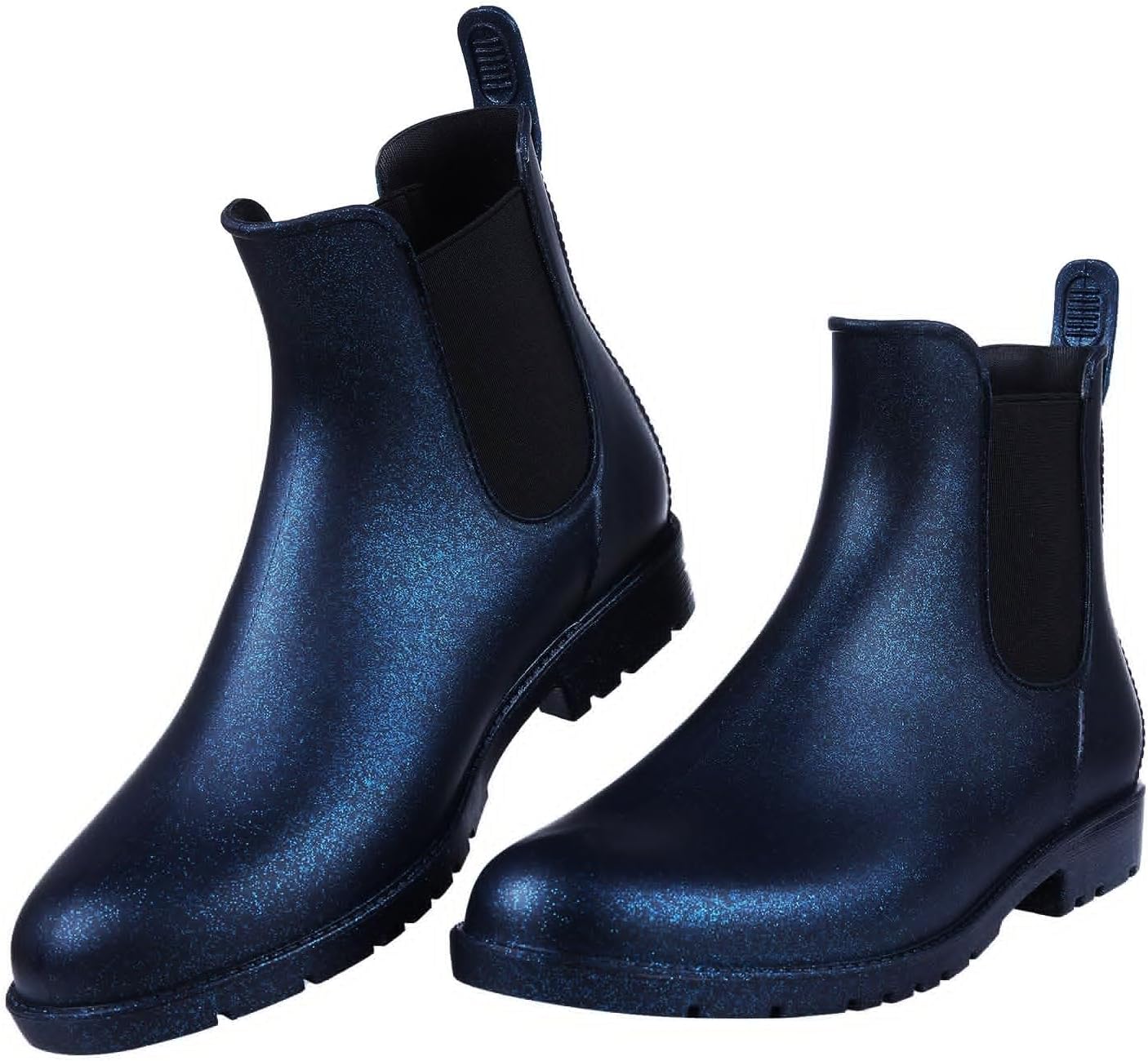 Women's Ankle Rain Boots Waterproof Chelsea Boots | Stylish Matte Finish, Easy On&Off, Non Slip, Ideal for Rainy Commute