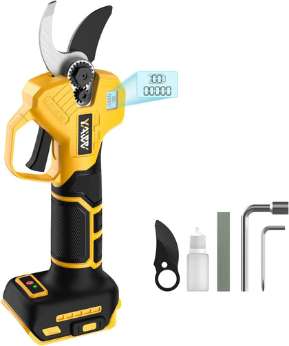 Brushless Electric Pruning Shears for DeWalt 20V Battery, Portable Cordless Pruning Shears with LCD Display＆SK5