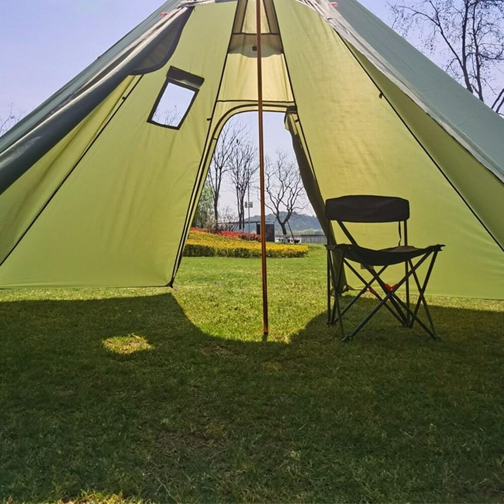 Lightweight Pyramid For Camping Tent Yurt Teepee With Fireproof Features And Ventilation For Safe Cooking Experience