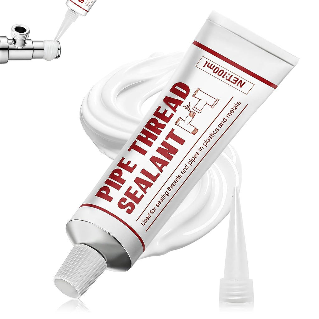 Pipe Thread Sealant, Lubricates & Seals Threads, Leak-Proof 100ml | High Vibration & Temperature Resistant,Leak-Proof