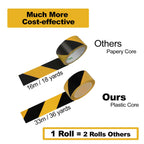 Hazard Warning Safety Stripe Tape Caution Tape Roll Waterproof Anti Slip Non-Abrasive Self-Adhesive Floor Marking