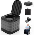 XXL Portable Toilet for Adults, Upgraded Camping Toilets Collapsible Toilet Extra Large 16.7-inch High Porta Potty