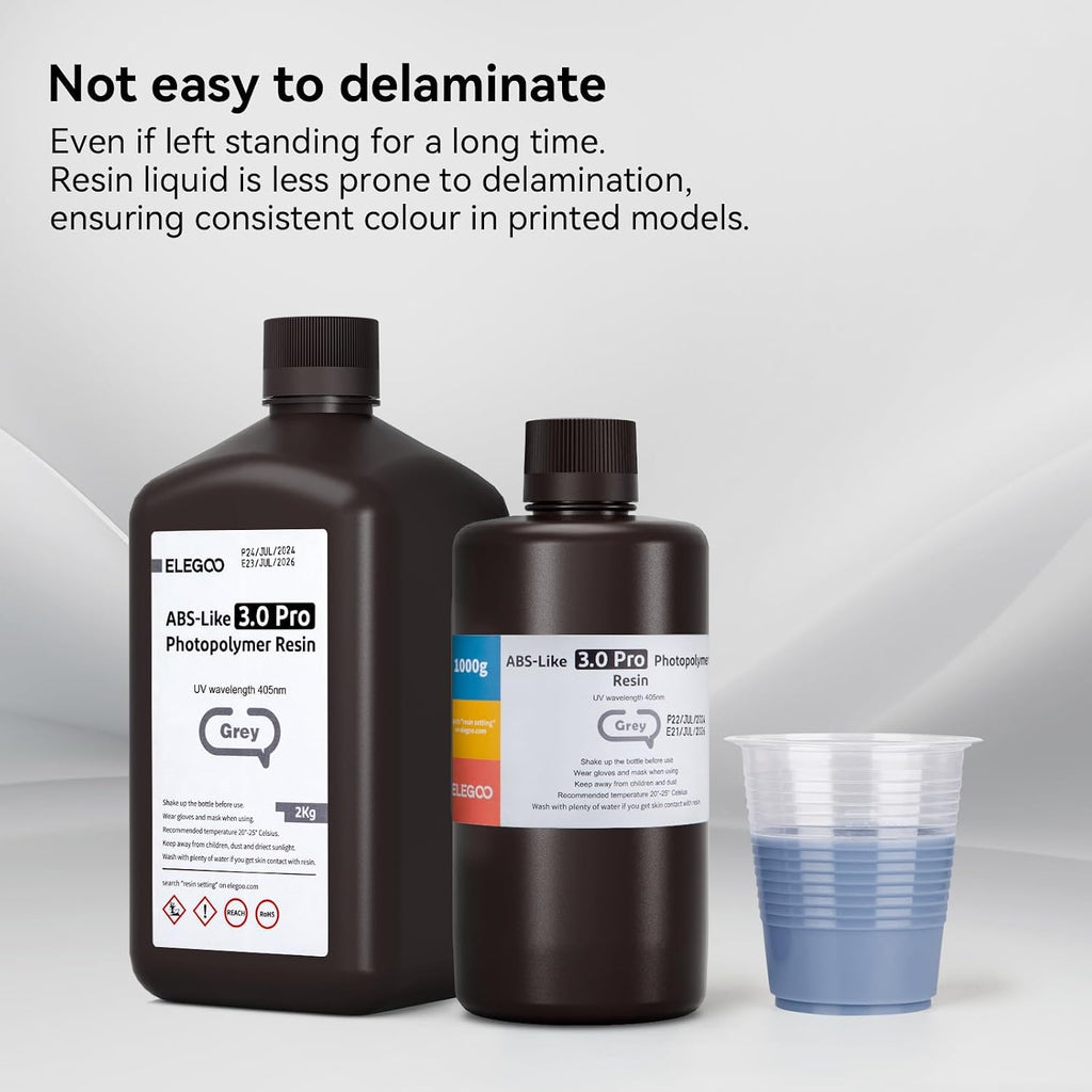 ELEGOO ABS-Like Resin 3.0 Pro, 3D Printing Resin with Higher Scratch-Resistance, High Toughness, High Precision, Fast