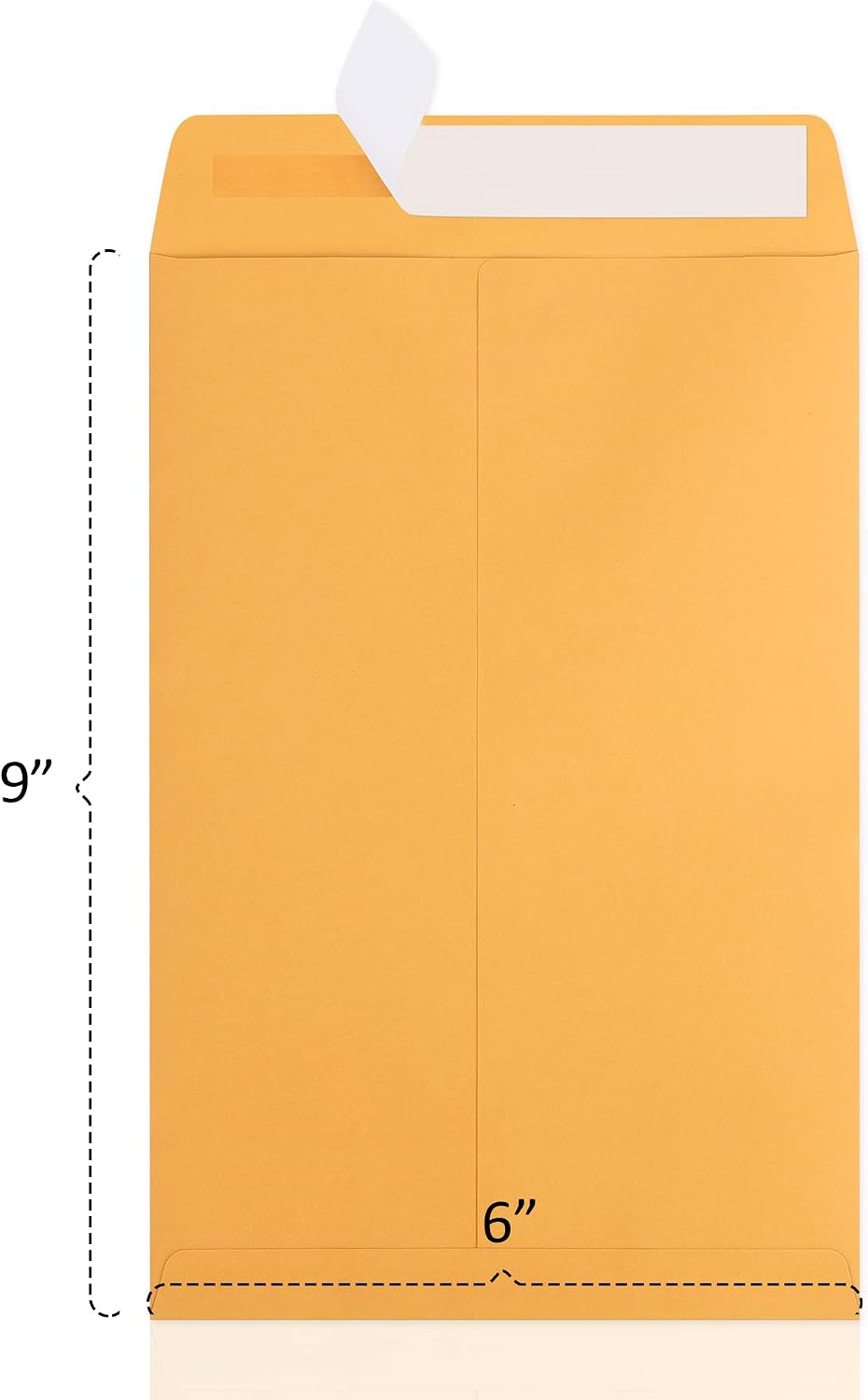 6x9 Catalog Envelopes 300 Pack Small Envelopes Brown Kraft Self Seal Security Mailing Envelopes for Documents, Cards