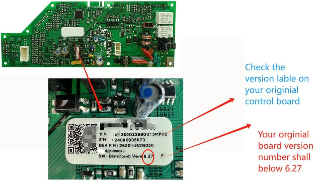 WD21X24901 Dishwasher Control Board compatible with GE dishwashers