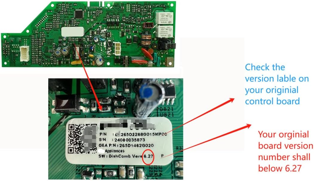 WD21X24901 Dishwasher Control Board compatible with GE dishwashers