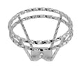 8" Chain Bicycle Steering Wheel, Multiple Colors. (Double Twist Chrome)