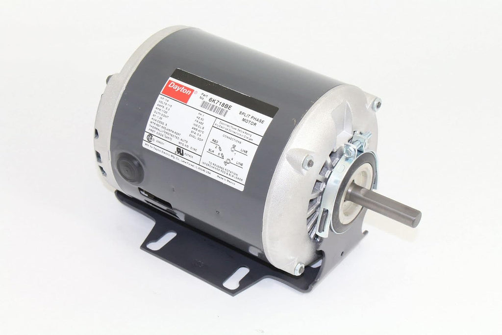 Dayton 1/4 HP General Purpose Motor,Split-Phase,1725 Nameplate RPM,Voltage 115,Frame 48Z