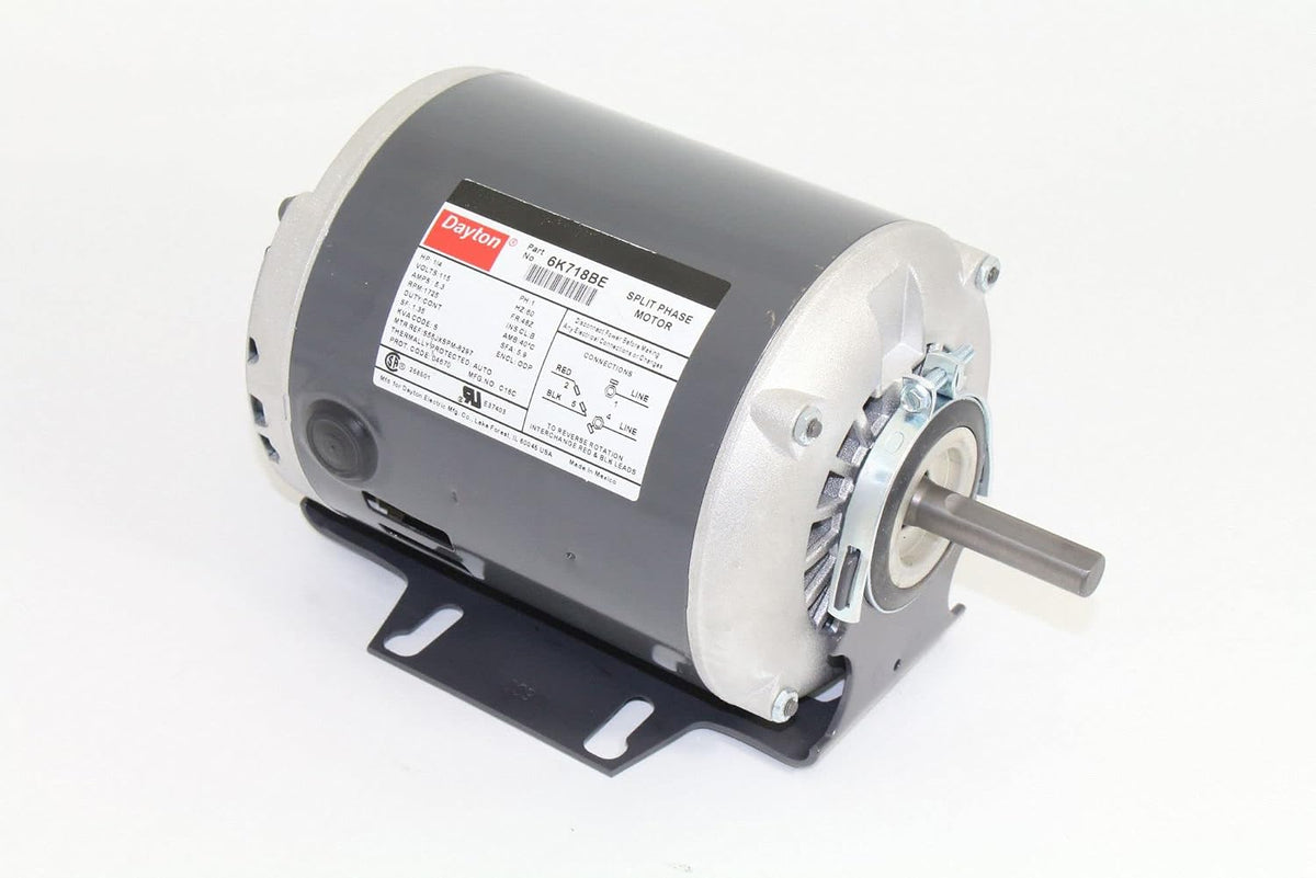 Dayton 1/4 HP General Purpose Motor,Split-Phase,1725 Nameplate RPM,Voltage 115,Frame 48Z