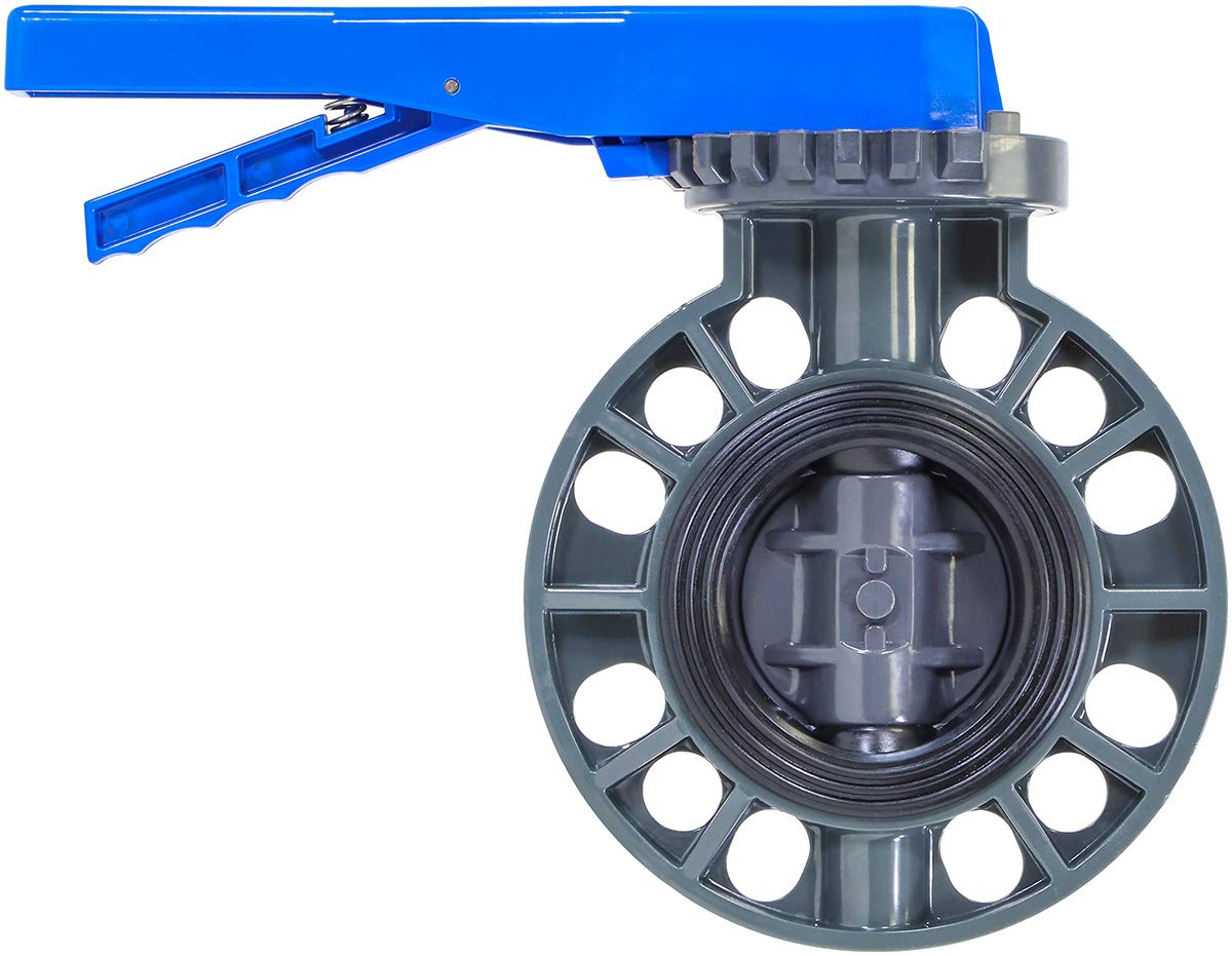 RKLV3B PVC Butterfly Valve, 3"