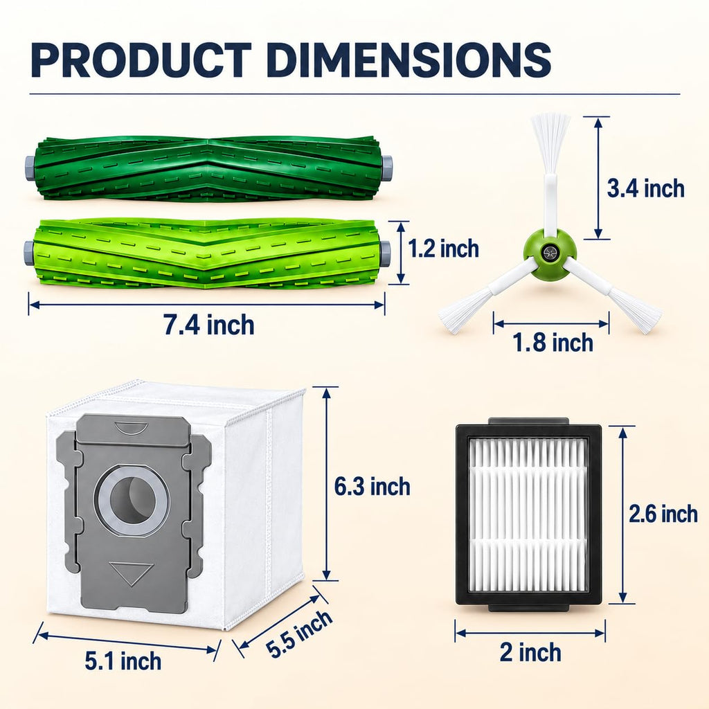 Replacement Parts Compatible with iRobot Roomba i7 i3 i6 i8 i, e & j Series