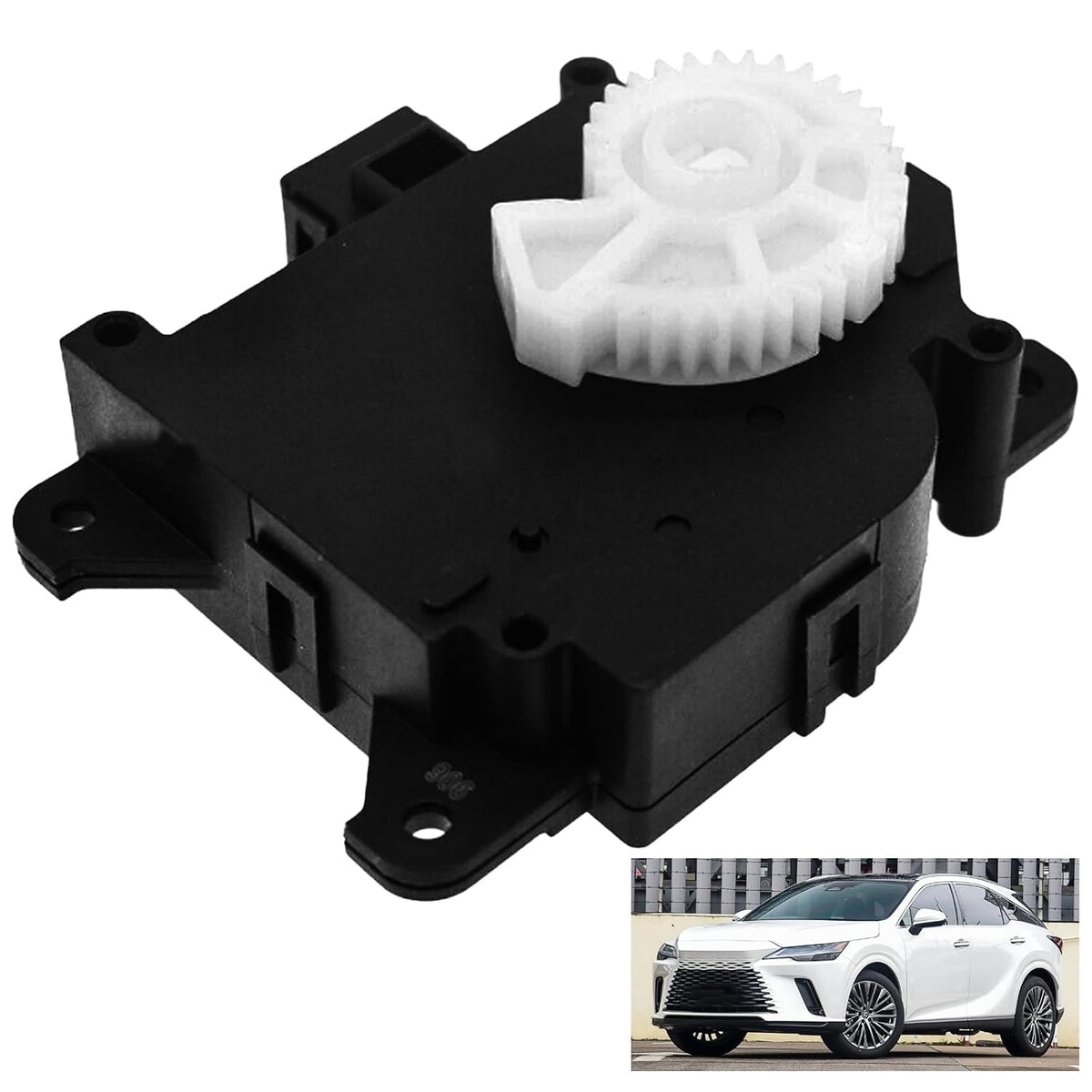 HVAC Air Blend Door Actuator 87106-07120,Compatible with Toyota 2007-2017 Camry Avalon Highlander Sienna Venza Lexus ES350 RX350，Main & Left Main Air Door Actuator Mix Motor Assembly Replace 604-906