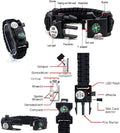 Galaxy 21 in 1 Survival Bracelet, Paracord Emergency Outdoor Sports Wristband Kit Waterproof Compass, SOS LED Light