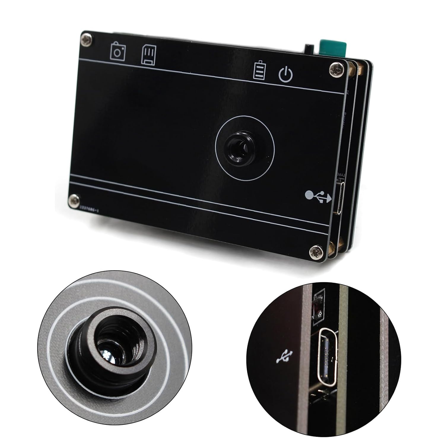 MLX90640 Digital Infrared Thermal Camera, Portable Thermal Imaging Camera, 2.8-inch LCD Display Buillt in Battery