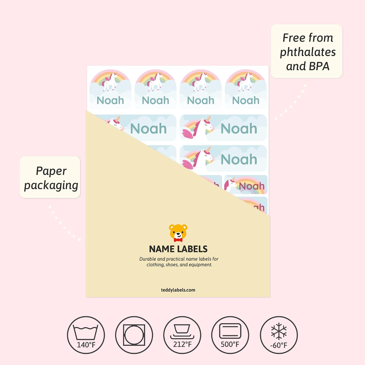Personalized Daycare Name Labels (84) – Daycare Labels & Name Stickers for Kids – Labels for Kids Stuff Daycare –