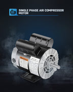 1.5HP Air Compressor Motor 3450RPM 115/230V Single Phase 56 Frame ODP