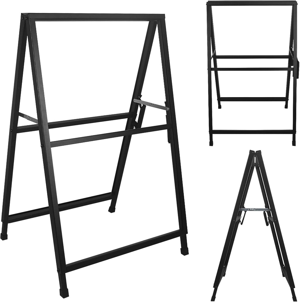 A Frame Sign 24x36, Heavy Duty Double-Sided Metal Sidewalk Sign, Frame Only
