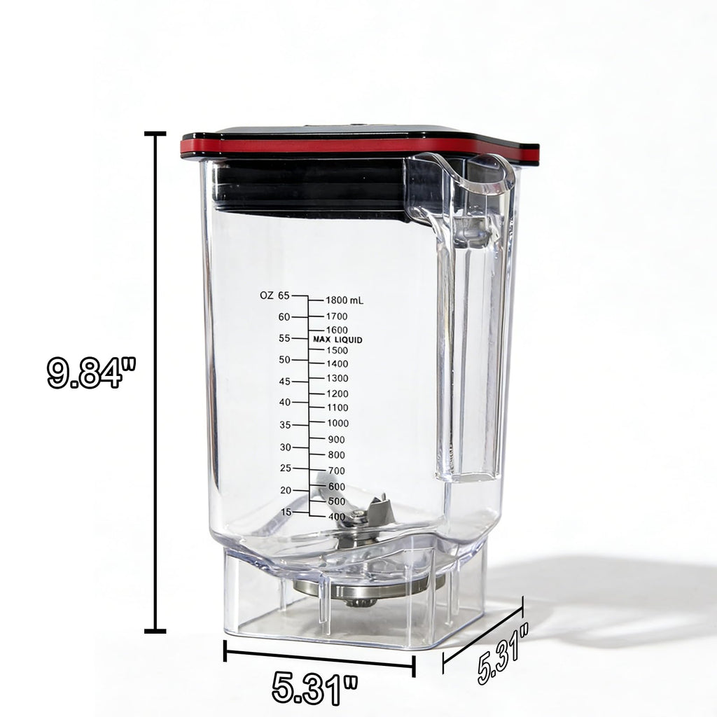 Cittiwo 3380 Blender Pitcher 65oz, BPA-Free Replacement Pitcher Container