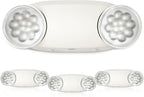 FREELICHT 4 Pack Emergency Lights for Business, Round Heads, 90min Battery