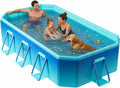Foldable Pool, Non-Inflatable Swimming Pool for Adults & Family Use, Thickened Collapsible Folding Pool, Large