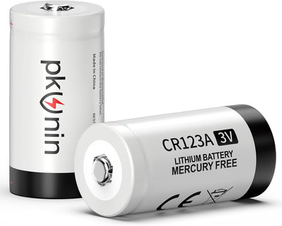 CR123A 3V Lithium Battery 2 Pack 123a Lithium Batteries for Camera | CR17345 123A DL123A CR123 Batteries 1500mAh for