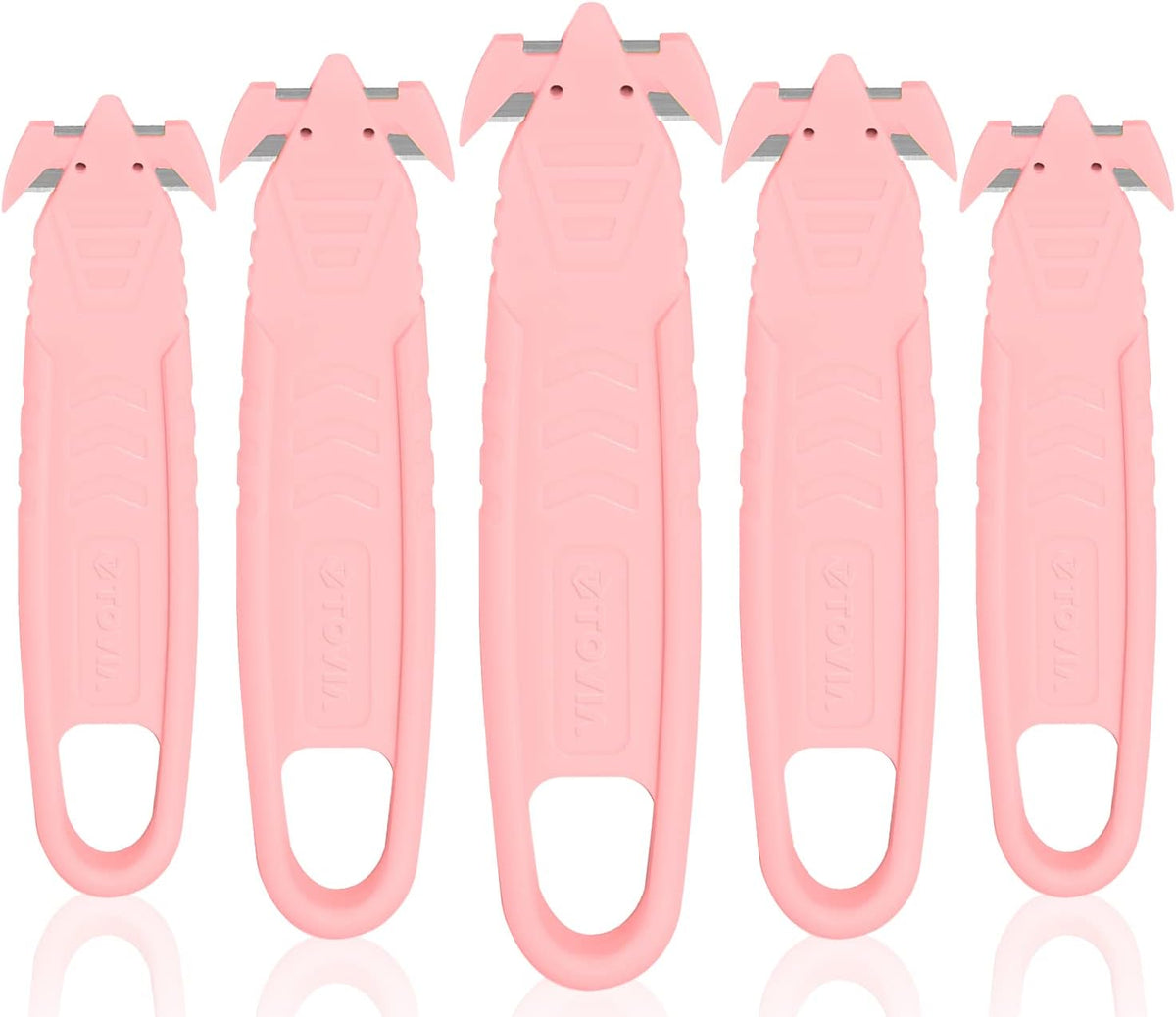 Safety Box Cutter Pink Utility Knife - 5 Pcs