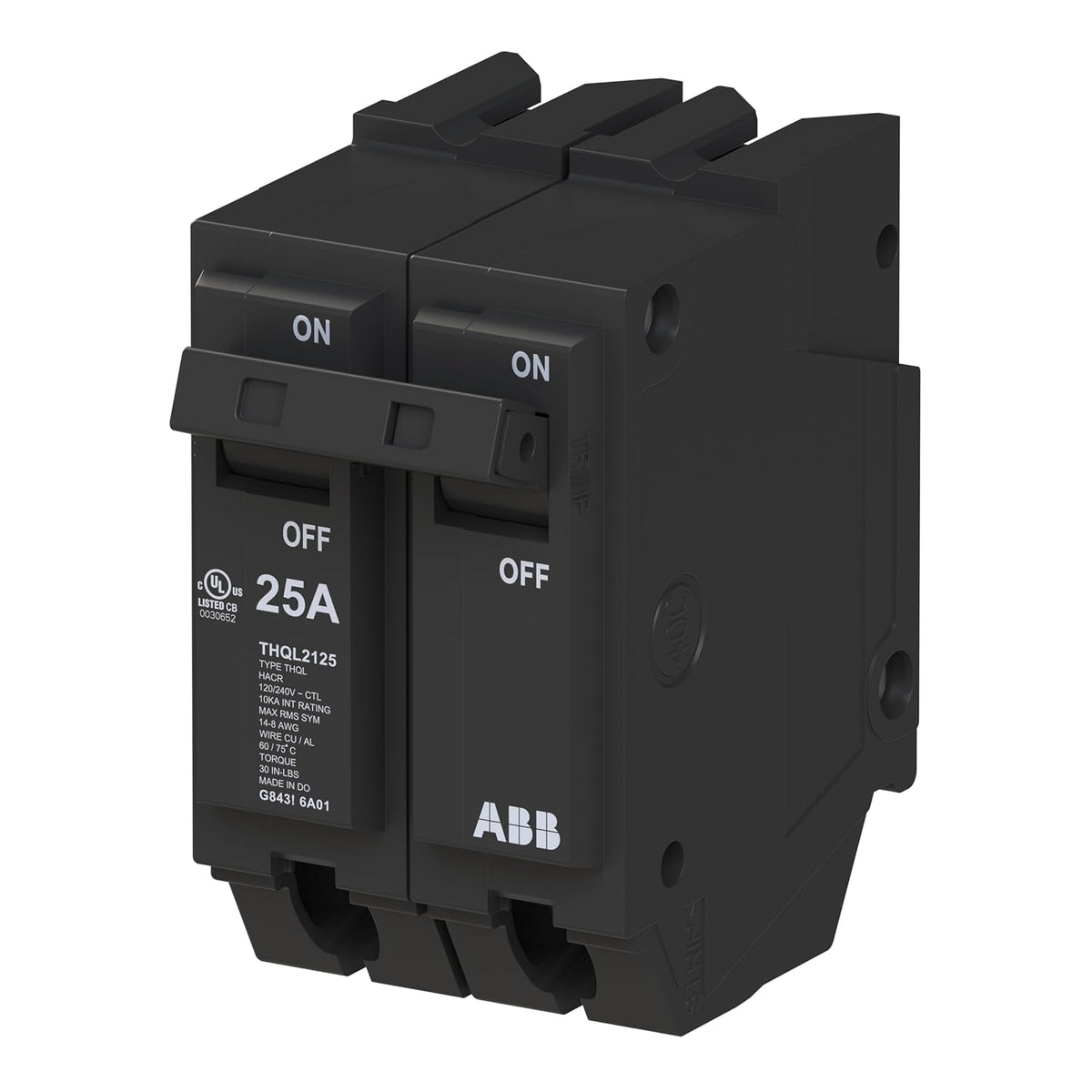 ABB Q-Line THQL2125 • Circuit Breaker • 25 Amp Double Pole