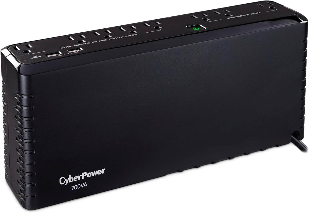 SL700U Standby UPS Battery Backup and Surge Protector | Surge Protector, 700VA/370W, 8 Outlets, Slim Profile, UL