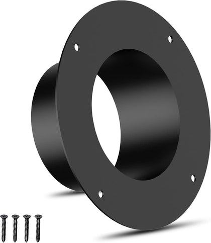 6 Inch Duct Connector Flange, Metal Dryer Vent Connector Fittings | Dust Collection Flange For Heating Cooling