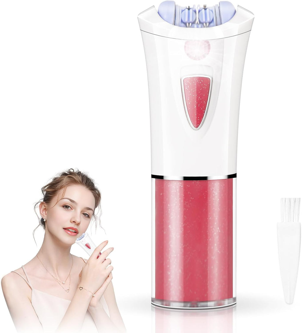 2026 Upgraded Facial Epilator for Women,Smooth Glide Cordless Hair Removal Device with LED Light,Precise & Painless