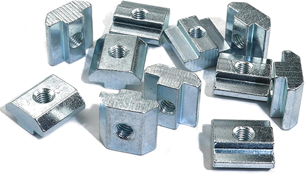 50pcs 2020 Series M5 Sliding T Nut, Metric M5 Thread 2020 T Slot Nut, for 2020 Aluminum Extrusion Profile Slot 6mm
