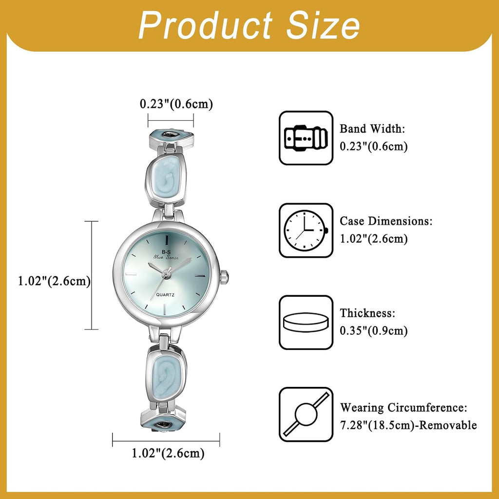 Women's Bracelet Watches: Elegant Irregular Enamel Strap Watch for Women Analog Quartz Wrist Watches Casual Party