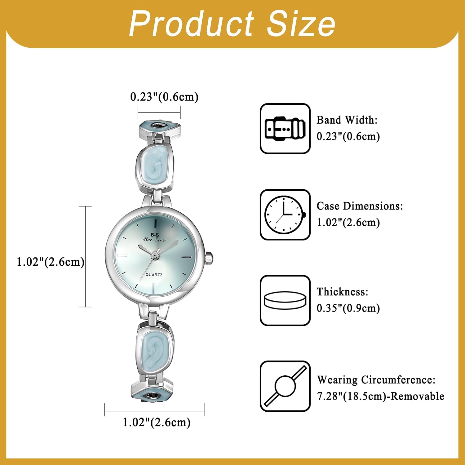 Women's Bracelet Watches: Elegant Irregular Enamel Strap Watch for Women Analog Quartz Wrist Watches Casual Party