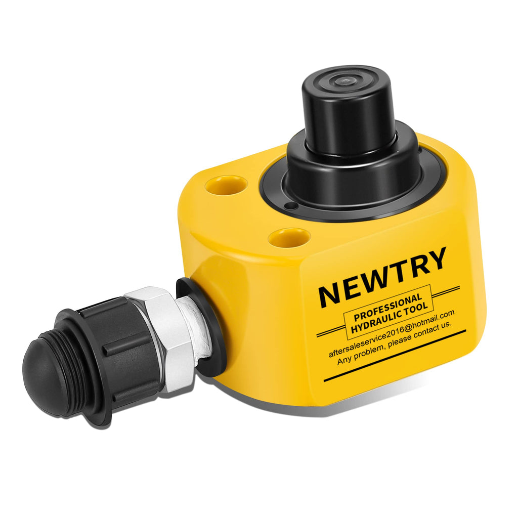 NEWTRY 10T Low Profile Hydraulic Ram Jack, 1" Stroke Multi-Section