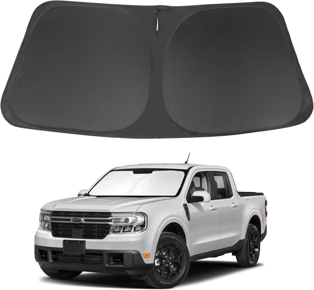 Windshield Sun Shade Compatible with 2022 2023 2024 2025 2026 Ford Maverick Hybrid XL XLT Lariat Truck Accessories