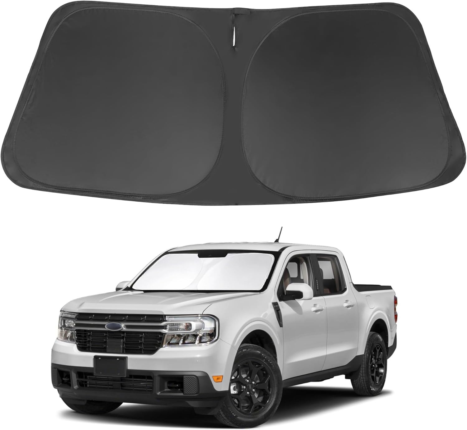Windshield Sun Shade Compatible with 2022 2023 2024 2025 2026 Ford Maverick Hybrid XL XLT Lariat Truck Accessories