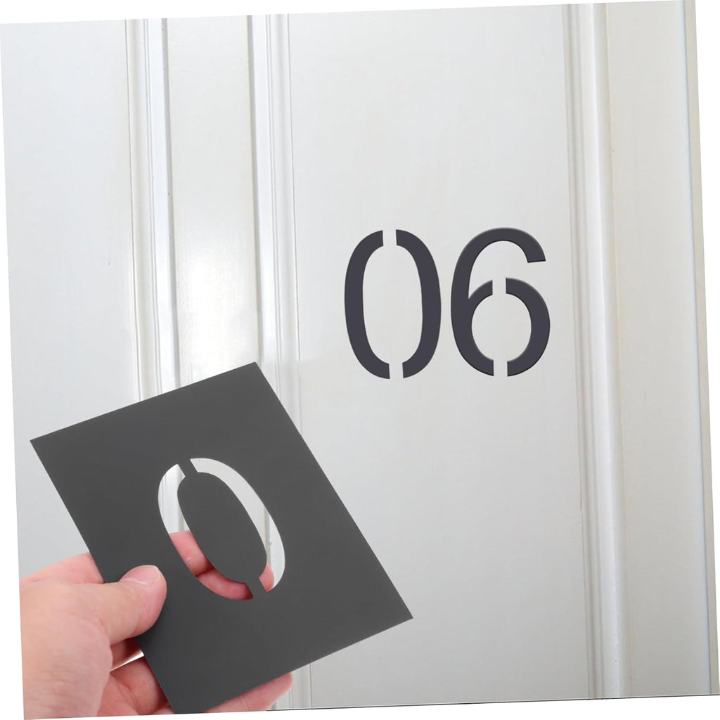 0-9 Number Stencils Set for Painting Reusable Door and Mailbox Number Templates for Address and Curb Painting