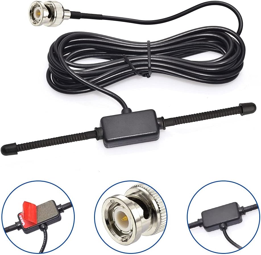 VHF UHF Car Truck Police Scanner Adhesive Mount Antenna Vehicle Mobile Ham Amateur Radio BNC Male Dipole Antenna