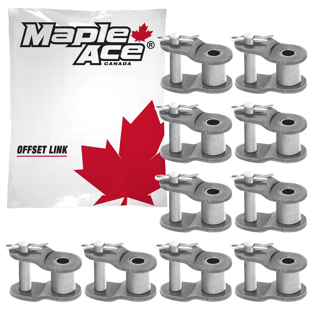 MAPLE ACE #41 Offset Half Link for Roller Chain Single Strand (Qty 10)