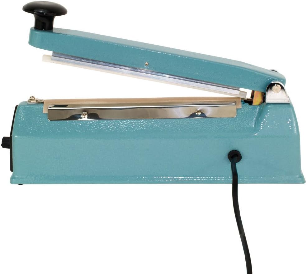 Hand Impulse Sealer Heat Seal Machine Poly Sealing With Element Grip and Teflon 12" (Inch)