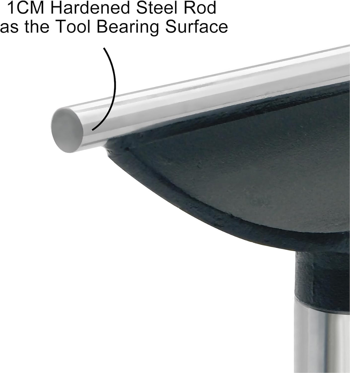 6" Tool Rest with 1" Diameter Total Length 4" Post, Woodlathe Heavy Duty Round Bar Straight Tool Rest.