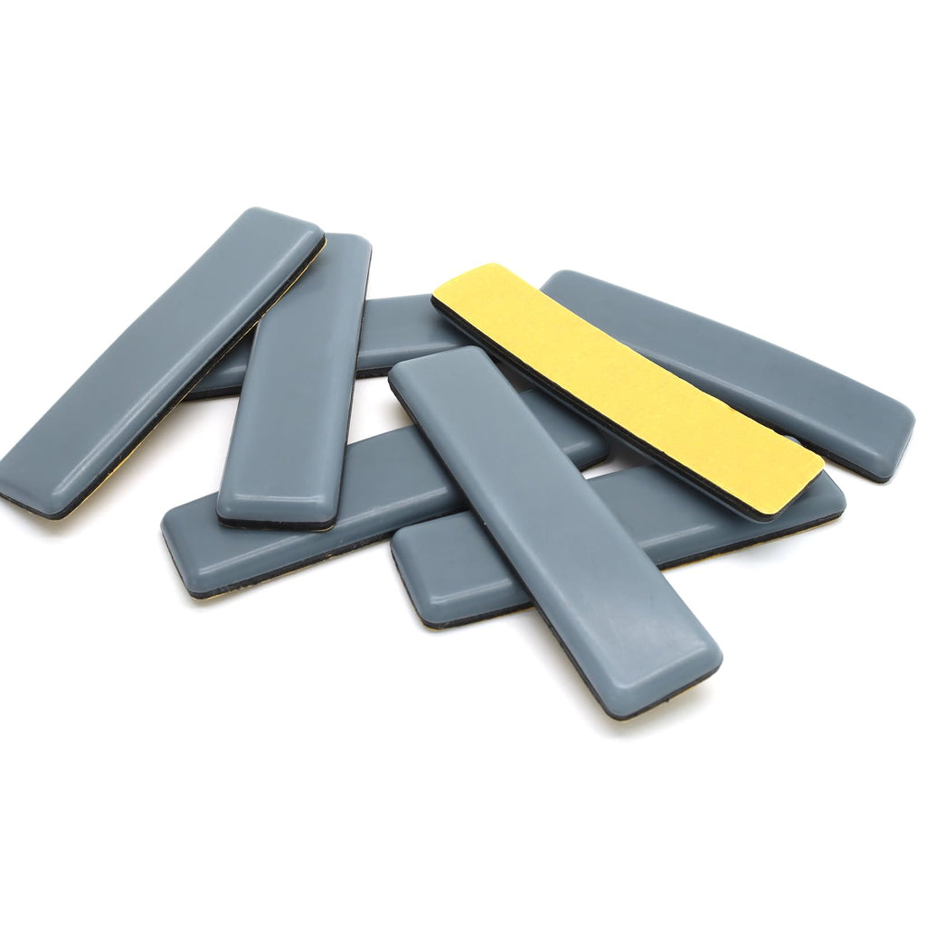 8Pcs 4 x 1 Inch Rectangular Adhesive Furniture Sliders