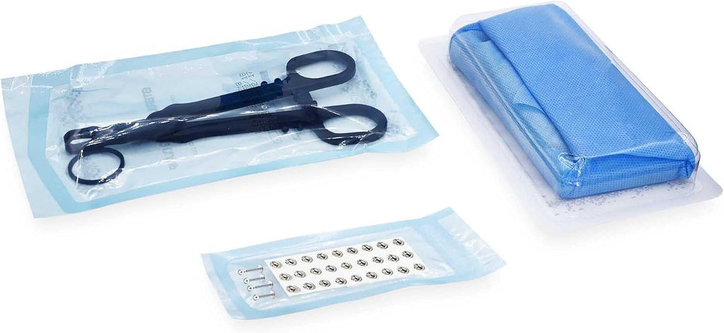 Professional Sterile Body Piercing Kit - Disposable Sterilized Piercing Set for Ear, Nose, Navel Piercing