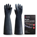 Heavy Duty Chemical Resistant Latex Gloves,18-Inch,Medium,1 Pair