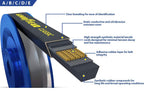 Goodyear A58/4L600 Classical Wrapped Industrial V-Belt, 60" Outside Circumference
