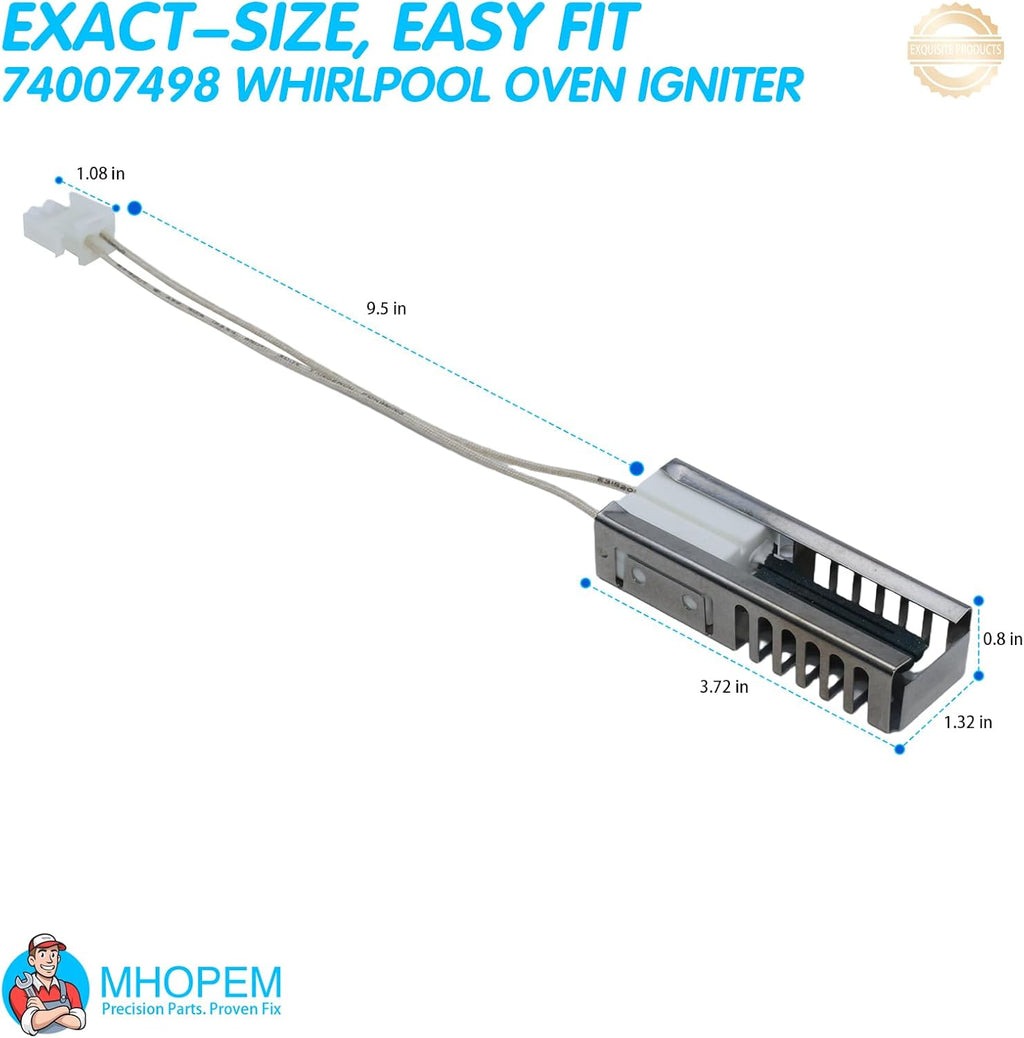 74007498 7432P106-60 AP4096256 Gas Range Oven Igniter Replacement