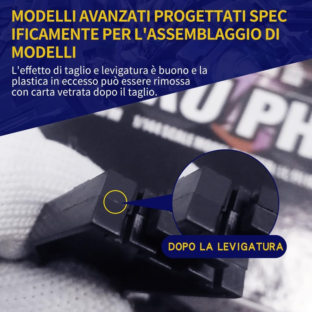 4.7-inch Model Nippers, Ultra-thin Double-edged, Non-slip Grip | Model Accessories, Sprue Cutter for Gundam Building