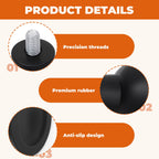 01-40829E-00093 Slicer Rubber Feet, for Berkel Meat Slicer Machine - 4 PCS