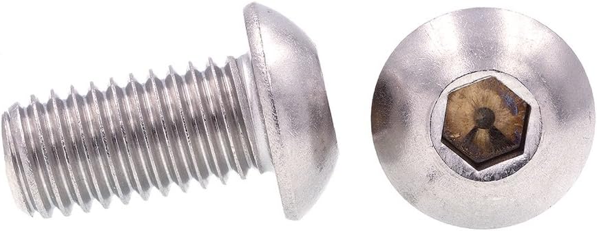 Prime-Line 9170332 Socket Cap Screws, Button Head, Hex (Allen) Drive, 1/2 in-13 X 1 in (5 Pack)