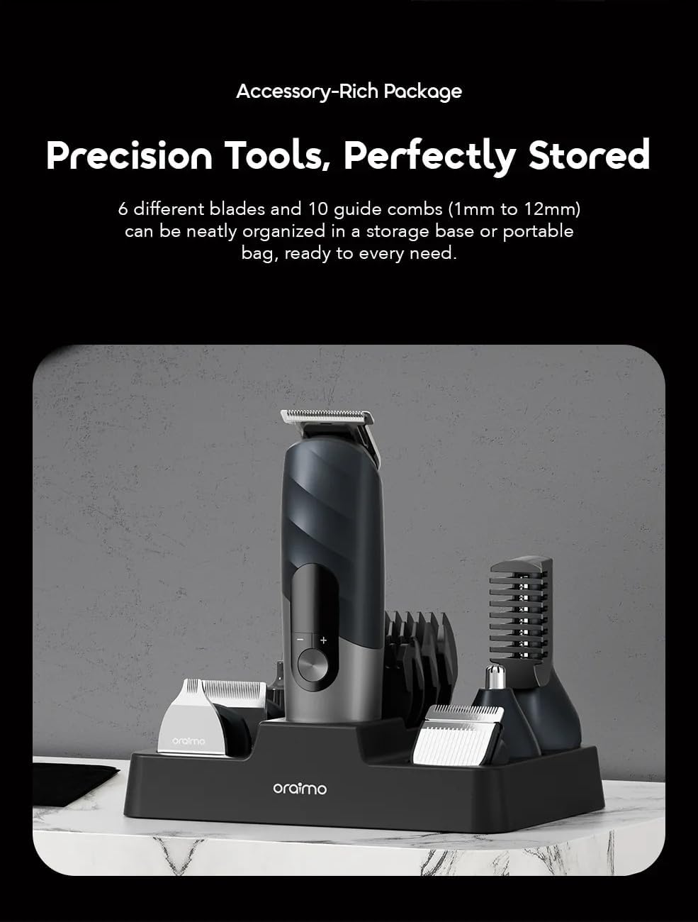 Beard Trimmer for Men Electric [All-in-One] [IPX7 Waterproof] Home | 3 Speed Settings Kid-Friendly Mode Hair Clipper